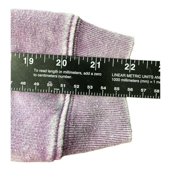 PINKVictoria’s Secret Women’s Off Shoulder Pullover M Purple Washed Cozy Sweats - Picture 10 of 11